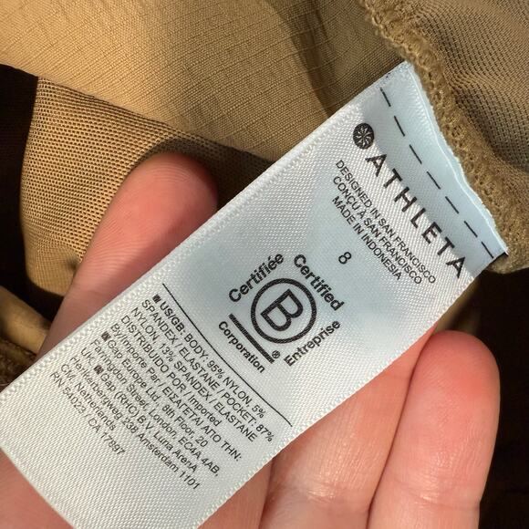 Athleta Trekkie North High Rise Jogger Big Sur Brown Ankle Ripstop Travel 8 - Picture 10 of 11